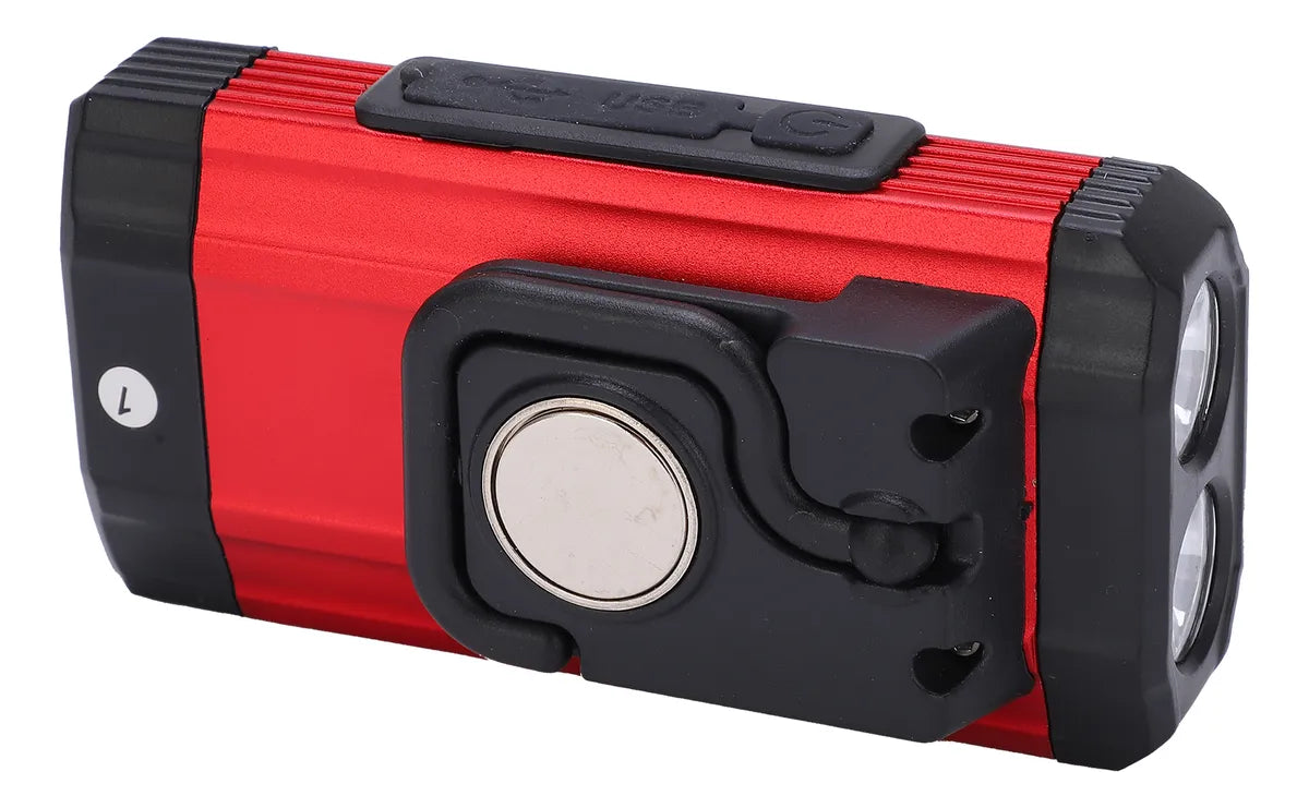 Lâmpada De Trabalho De Carregamento Rápido USB Tipo C Regulável,Luz De Acampamento Com Íman Duplo