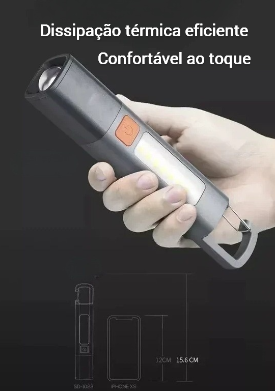 lanterna com dissipaçao termica eficiente