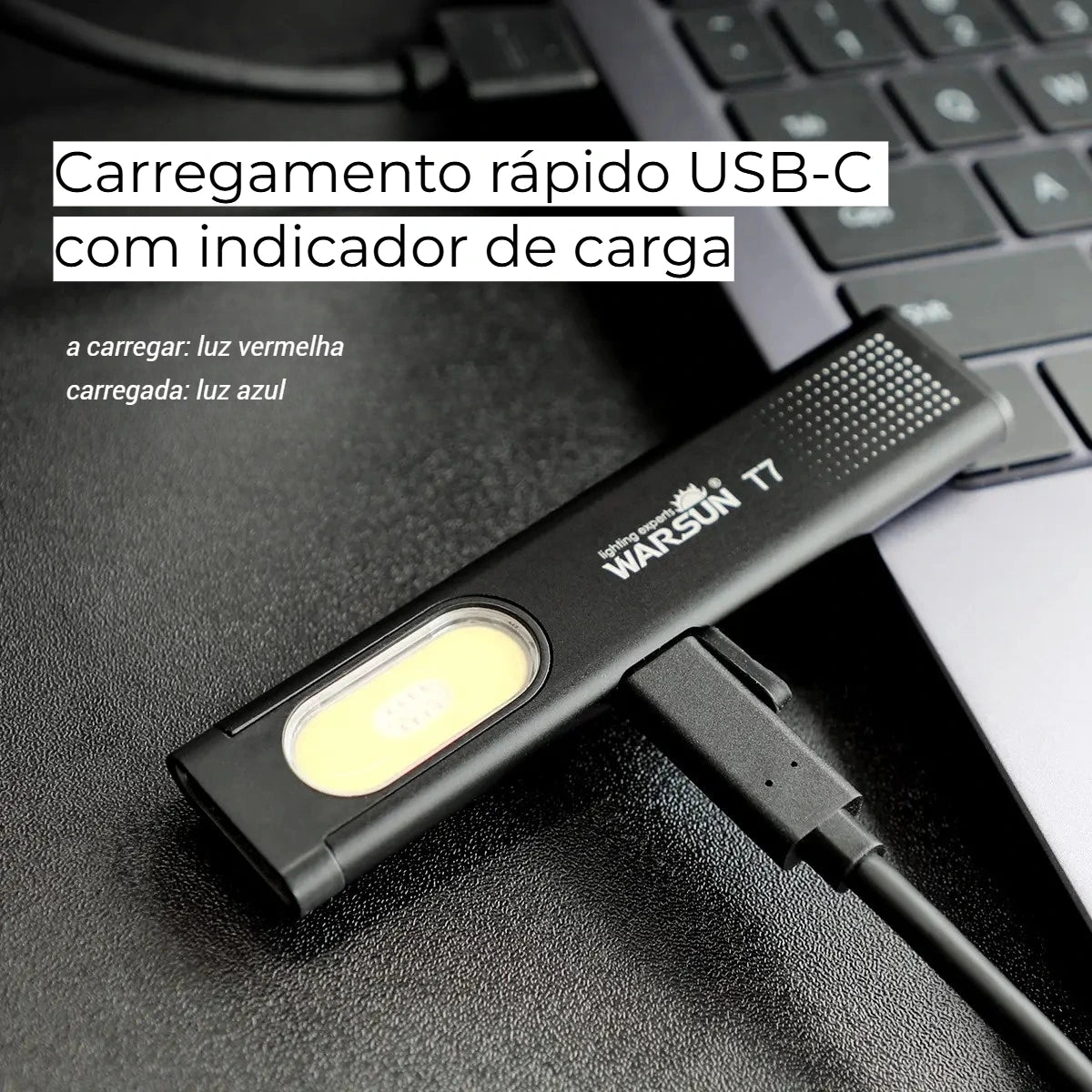 warsun t7 carregamento por usbc