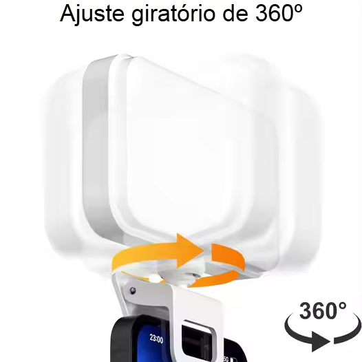 Luz LED Selfie e videoconferência