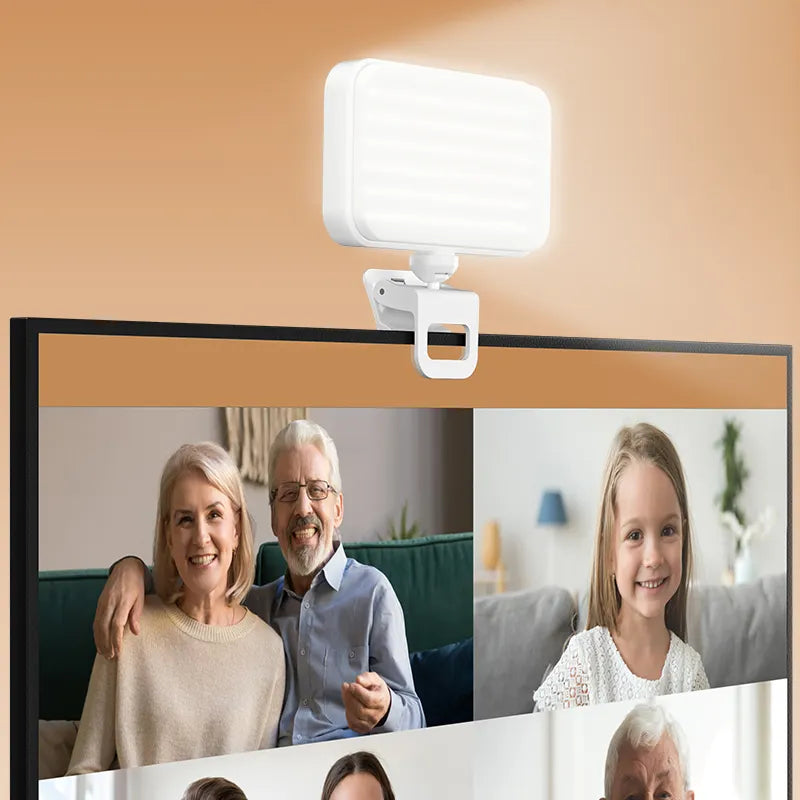 Luz LED Selfie e videoconferência