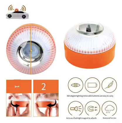 Luz de Emergência V16 LED 3W | Sinal Magnético Carro Moto | Visível 1km