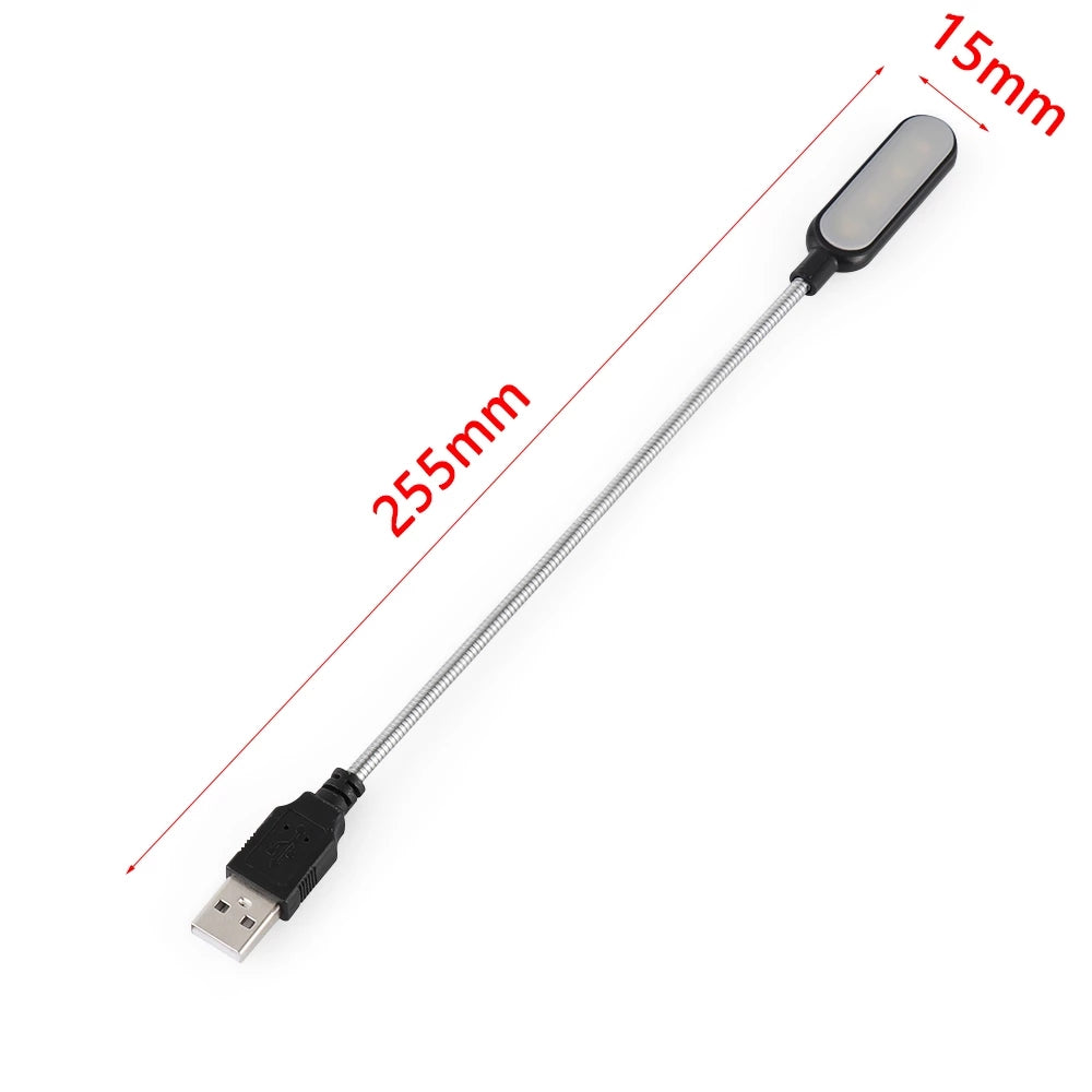 Mini Luz de Leitura USB com 4 LEDs
