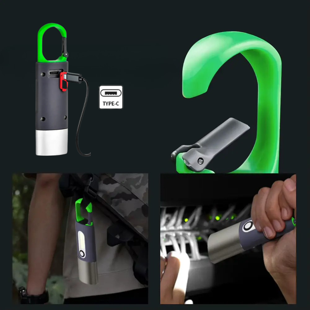 Rechargeable pocket flashlight