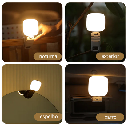 Luz LED para Smartphone e Portátil — Perfeita para Zoom, Lives e Criação de Conteúdo