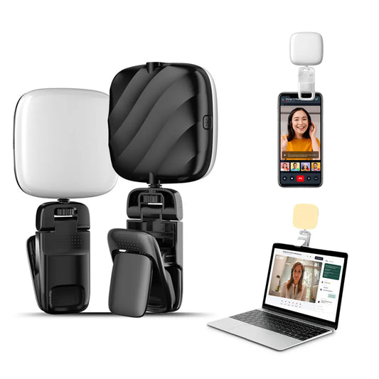 Luz LED para Smartphone e Portátil — Perfeita para Zoom, Lives e Criação de Conteúdo