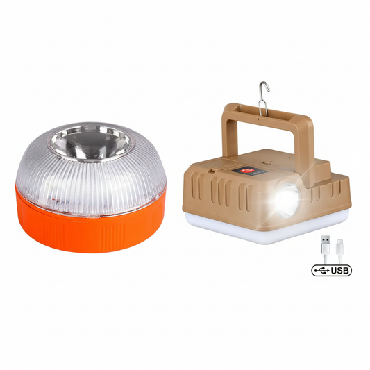 Pack de Iluminação de Emergência e Campismo